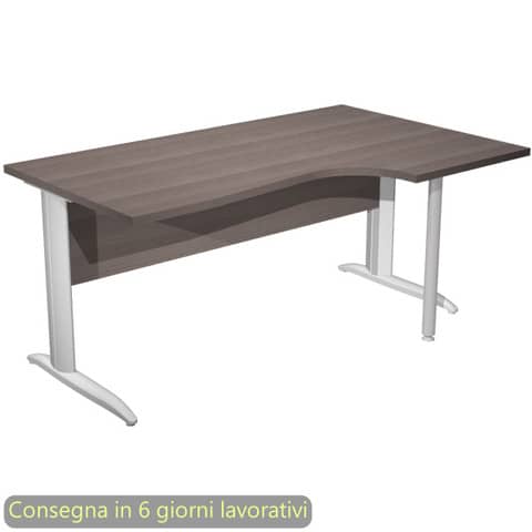 Scrivania Compact Destro Easy - 160 x 60/80/100 …