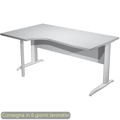 Scrivania Compact Sinistro Easy - 160 x 60/80/100 …