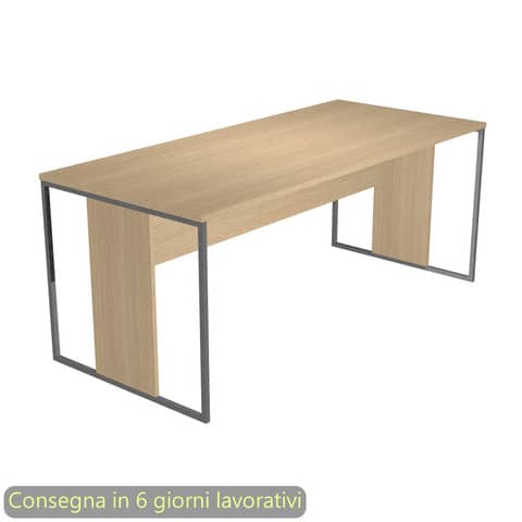 Scrivania singola Essence - 180 x 80 cm …