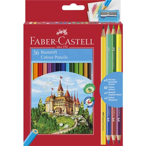 Matita colorata eco Il Castello + 3 bicolor …