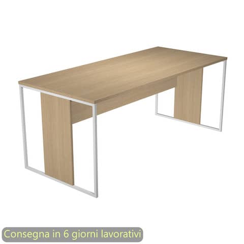 Scrivania singola Essence - 180 x 80 cm …