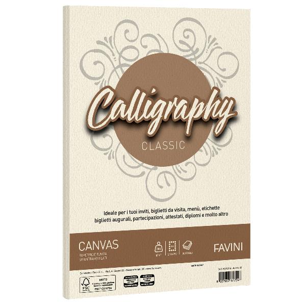 Carta Calligraphy Canvas - A4 - 200 gr …