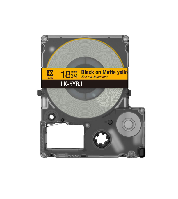 Epson LabelWorks LK-4YBJ - Black on matte yellow …