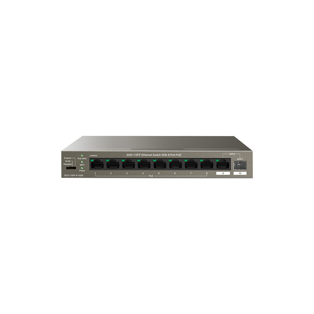 TENDA TEG1110PF-8-102W SWITCH GESTITO 8 PORTE GIGBIT ETHERNET …