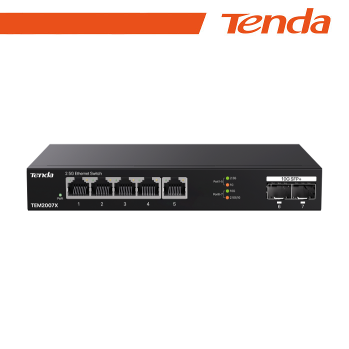 TENDA TEM2007X SWITCH 5 PORTE 2.5Ge + 2 …