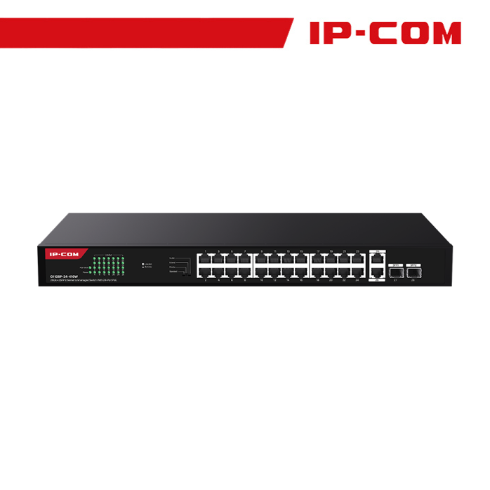IP-COM G1128P-24-410W SWITCH NON GESTITO 26 PORTE GIGABIT …