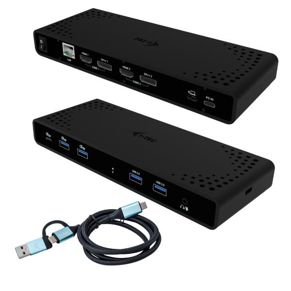I-Tec Docking station universale USB-C, USB-A. Doppio Monitor …