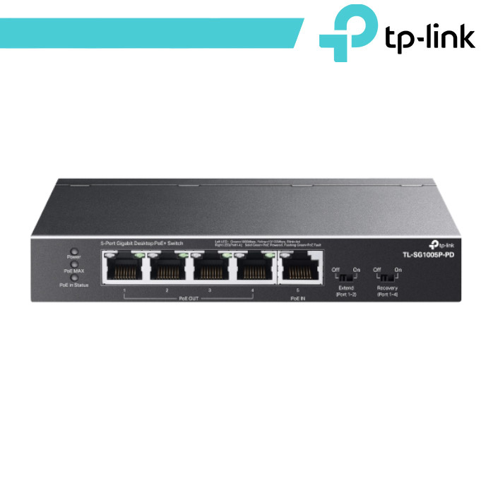 TP-LINK TL-SG1005P-PD SWITCH 5 PORTE GIGABIT 4 x …