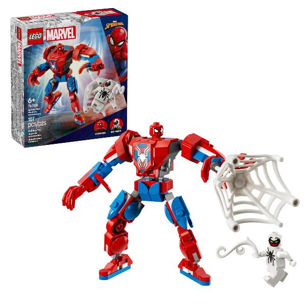 LEGO MARVEL MECH SPIDER-MAN CONTRO ANTI-VENOM ACTION FIGURE …