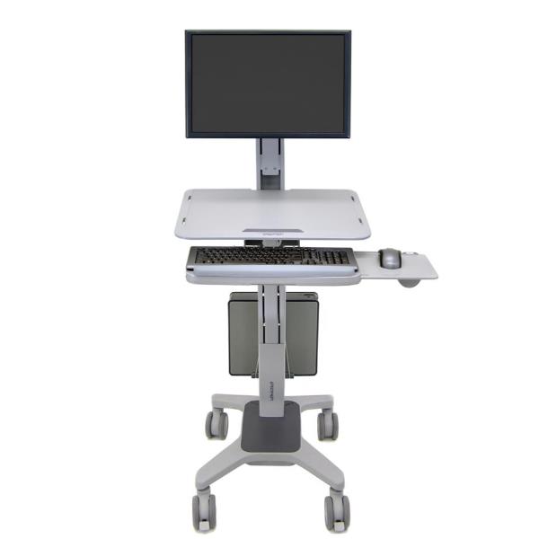Ergotron WorkFit-C Single LD Sit-Stand Workstation - Carrello …