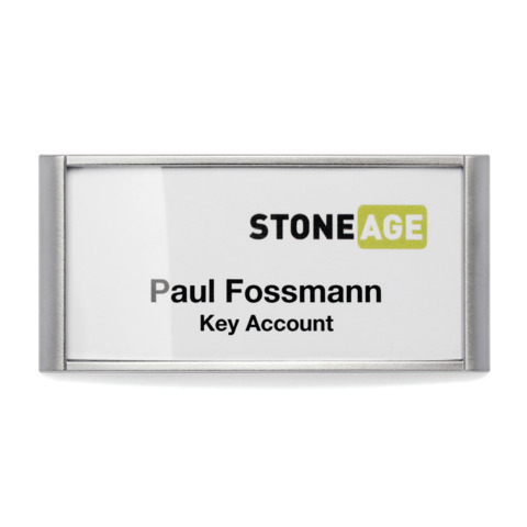 Portanome Classic con magnete - 3,4 x 7,4 cm - Durable - conf. 10 pezzi