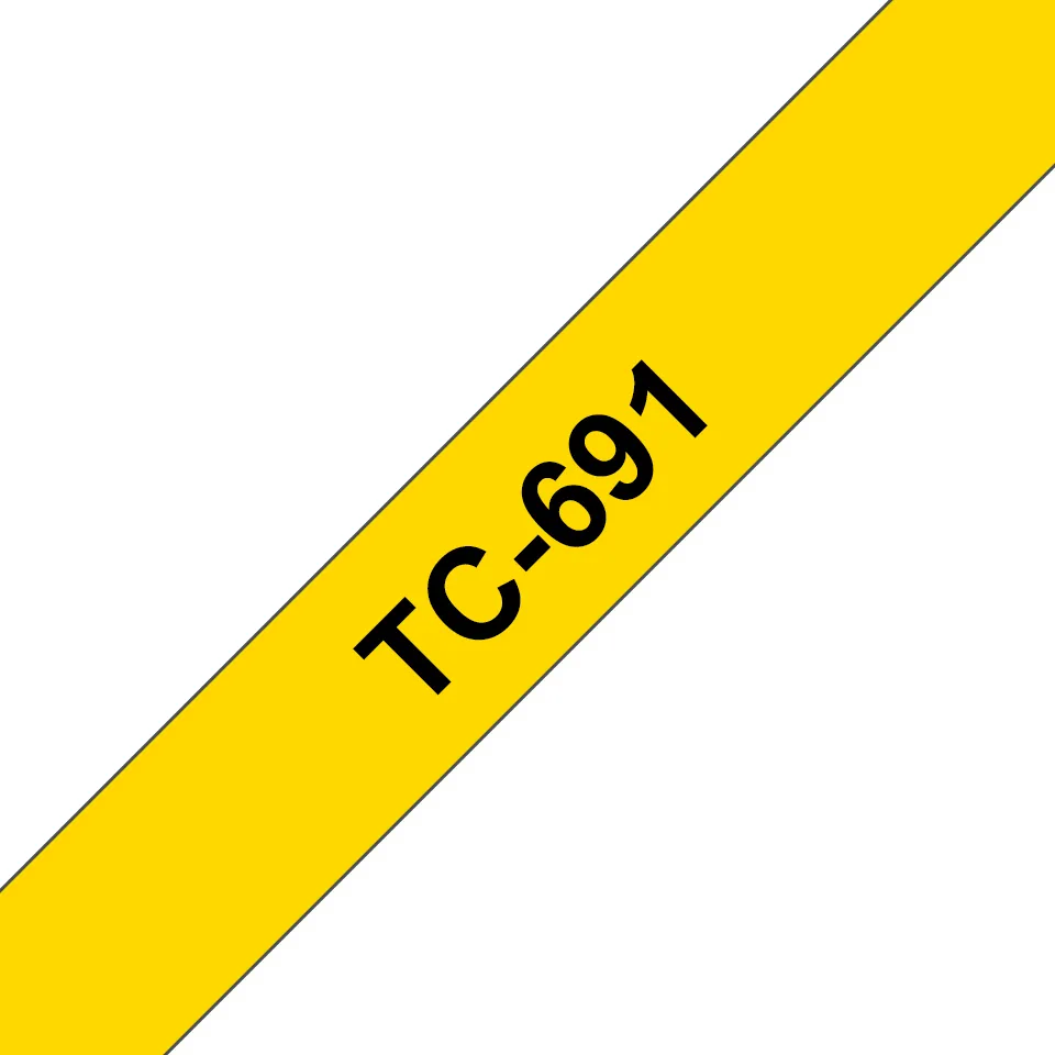 BROTHER TC691 NASTRO TC NERO / GIALLO