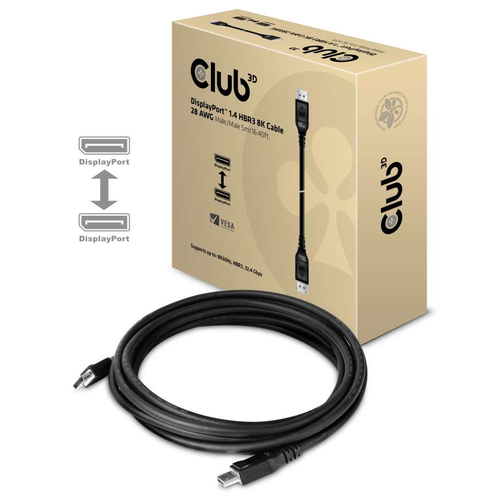 CLUB3D CAVO DISPLAYPORT 1.4 HBR3 MASCHIO/MASCHIO 5MT 8K …