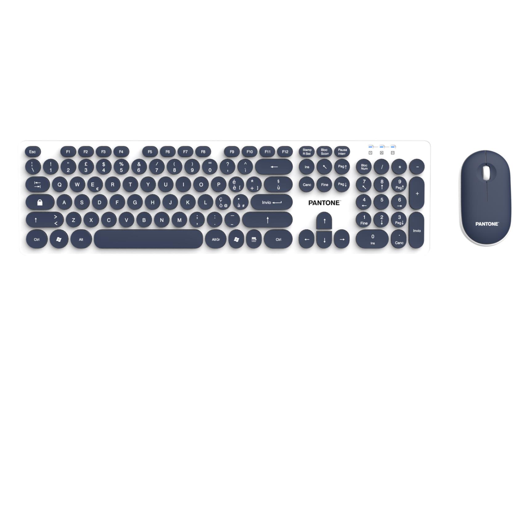 PANTONE - Kit Tastiera e Mouse Wireless