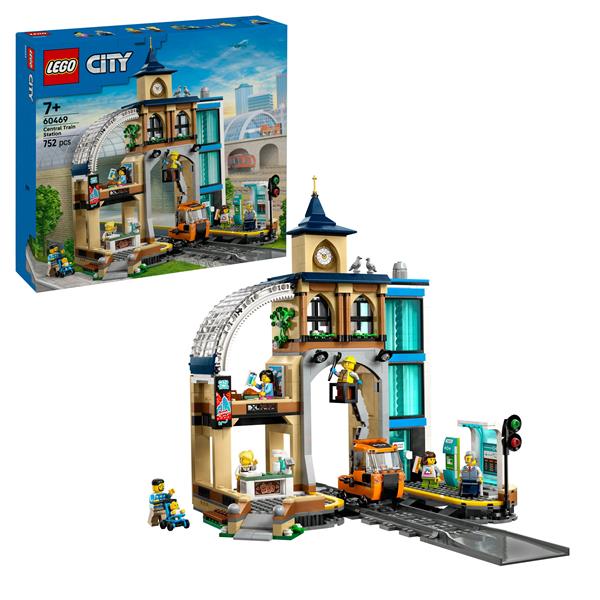 LEGO CITY STAZIONE CENTRALE CON VEICOLO DI MANUTENZIONE …
