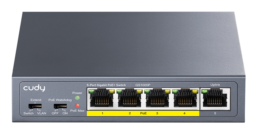 CUDY GS1005P SWITCH 5 PORTE GIGABIT (10/100/1000) - …