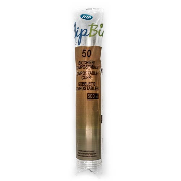 ILIP CF50 BICCHIERI TRA 500 CC PLA BIO