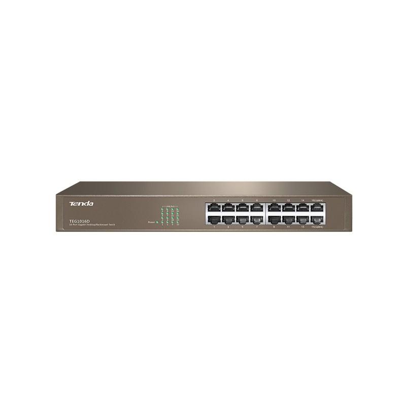 TENDA TEG1016D SWITCH 16P LAN GIGABIT DESKTOP 10/100/1000MBPS …