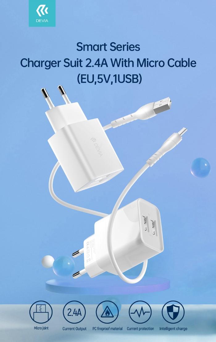 Suit Carica Batteria 2,4A e Cavo M-usb Android …