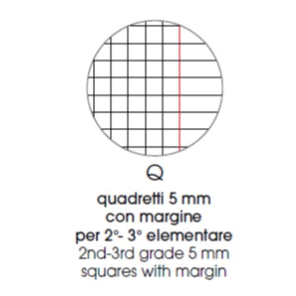 Maxiquaderno Bambina fantasia - A4 - 5mm c/margine …