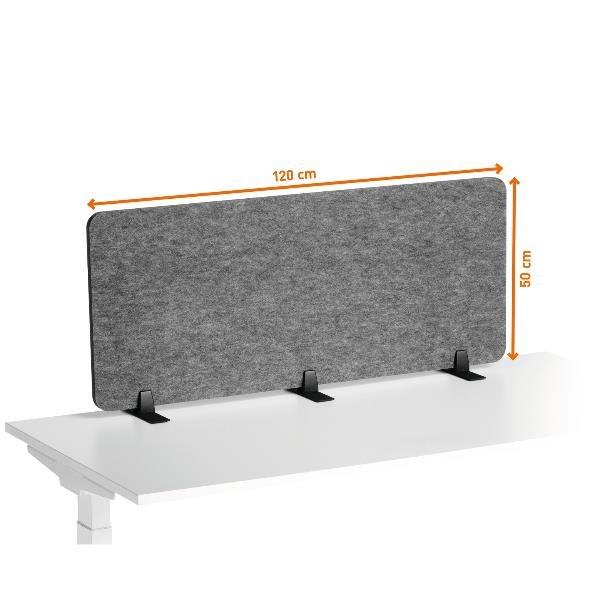 Pannello divisorio da scrivania EFFECT 120 pieghevole in …
