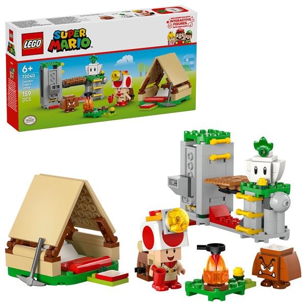 LEGO SUPER MARIO IN CAMPEGGIO CON CAPITAN TOAD …
