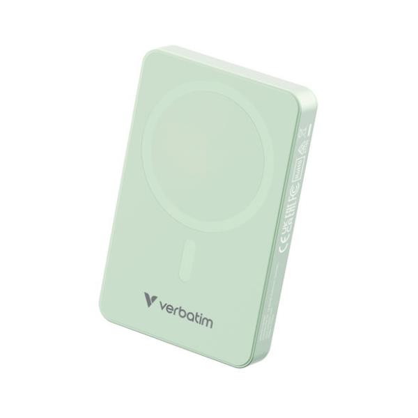 VERBATIM POWER BANK 10000MAH MAG SAFE GREEN