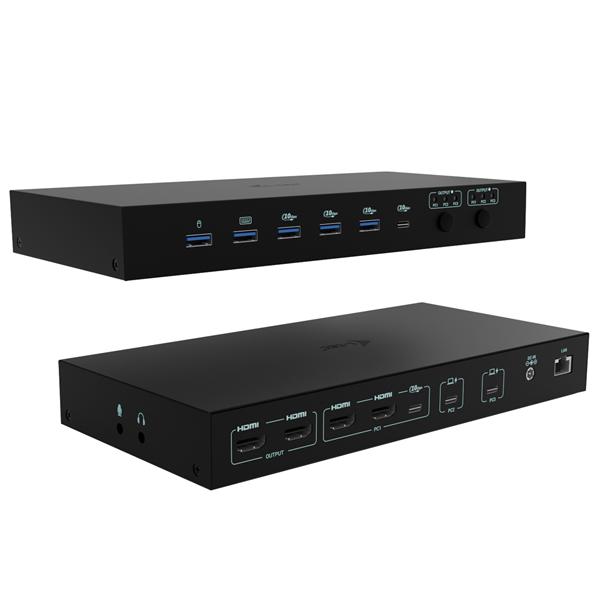 i-tec USB-C KVM Dock PRO for Three Hosts, …