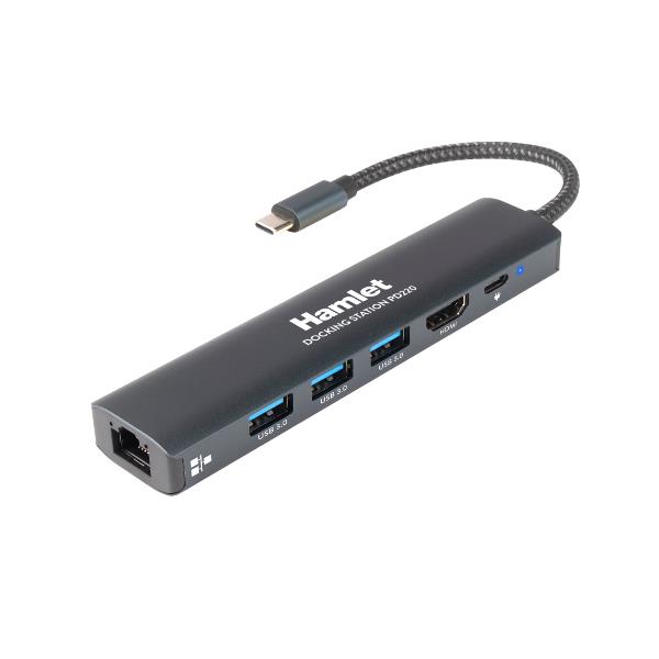 HAMLET DOCKING STATION USBC PD100W HDMI 4K