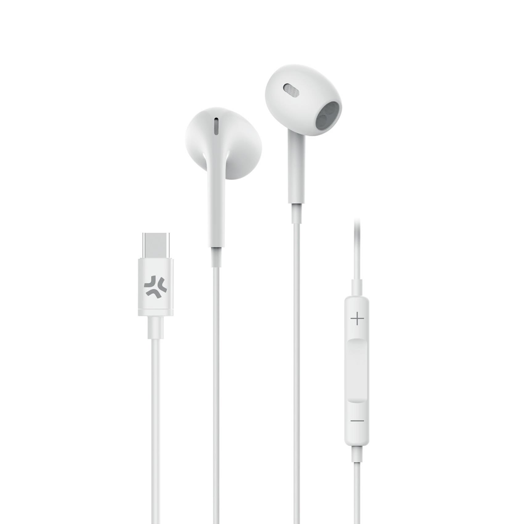 =>>DROP STEREO EARPHONES USB-C WH