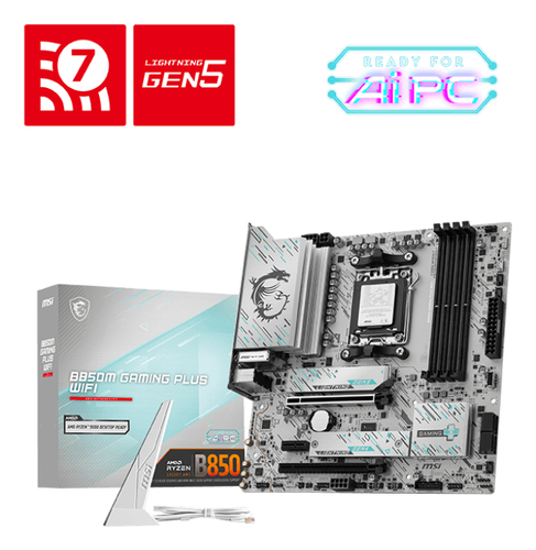 MSI B850M GAMING PLUS WIFI, AMD, Socket AM5, …