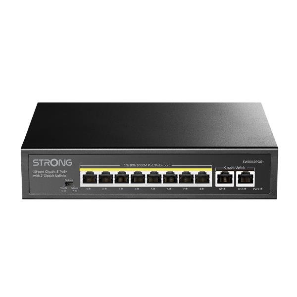 STRONG SW8010POEP SWITCH NON GESTITO 10 PORTE 8 …