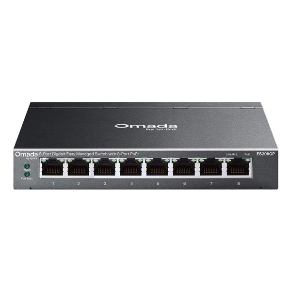 SWITCH 8P LAN GIGABIT POE+ TP-LINK ES208GP EASY …