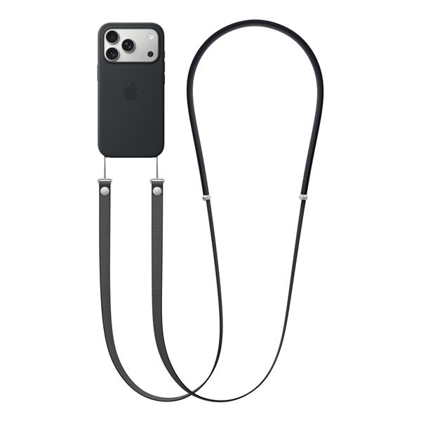 APPLE CROSSBODY STRAP TRACOLLA PER TELEFONO CELLULARE NERO