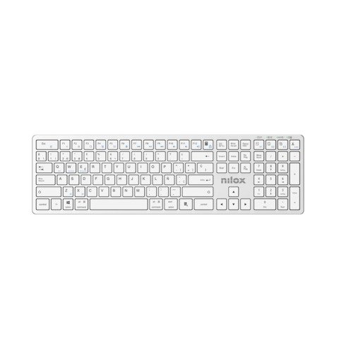 NILOX KEYBOARD TASTIERA ALLUMINIO DUAL WIRELESS + BLUETOOTH …