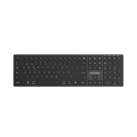 NILOX KEYBOARD TASTIERA ALLUMINIO DUAL WIRELESS + BLUETOOTH …