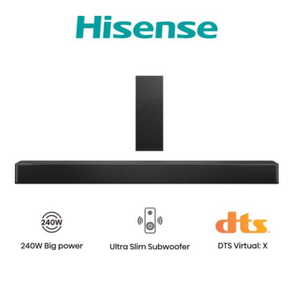 Hisense HS2100, 2.1 canali, 240 W, DTS Virtual:X, …