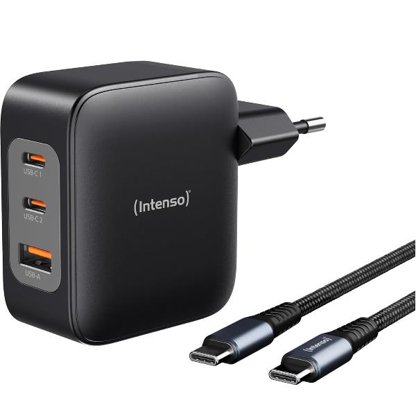 INTENSO POWER ADAPTER CARICABATTERIE DA RETE GaN 100W …