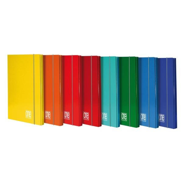 Cartella 3 lembi con elastico One Color - …