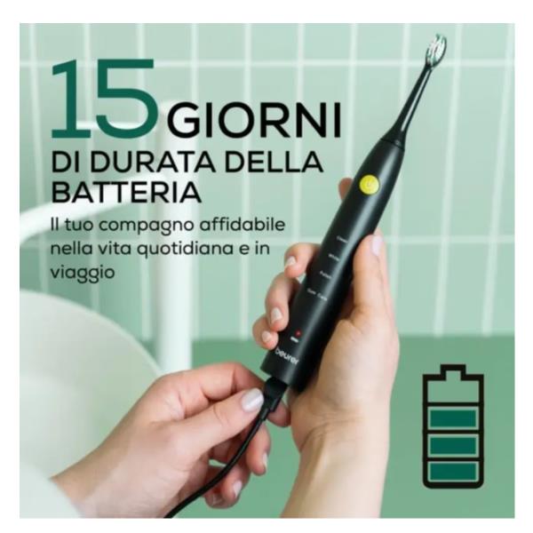 BEURER SC 30 SONIC SPAZZOLINO ELETTRICO RICARICABILE 4 …