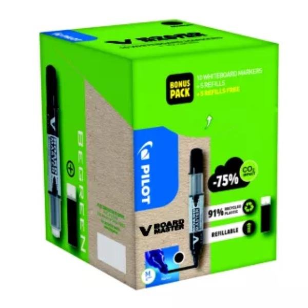 PILOT GREENPACK PENNARELLO RICARICABILE PER LAVAGNE VBOARD PUNTA …