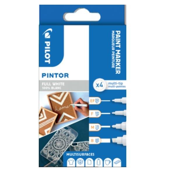 PILOT PINTOR MARCATORI PUNTE ASSORTITE BIANCO CONF 4 …