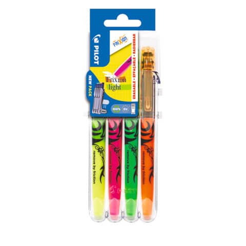 PILOT FRIXION LIGHT SET2GO EVIDENZIATORE CANCALLBILE TRATTO 3.3mm …