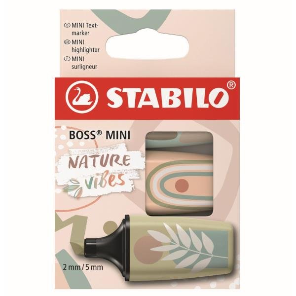 STABILO BOSS MINI NATUREVIBES EVIDENZIATORE PUNTA A SCALPELLO …