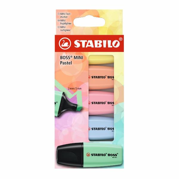 Stabilo BOSS MINI PASTEL - 5 PEZZI