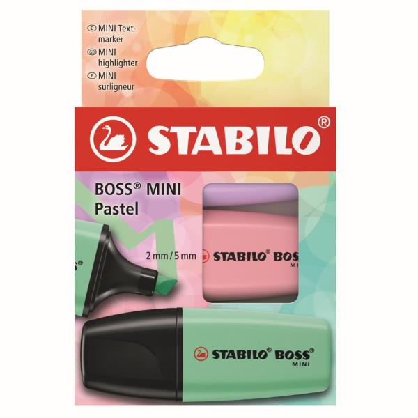Stabilo BOSS MINI PASTEL - 3 PEZZI