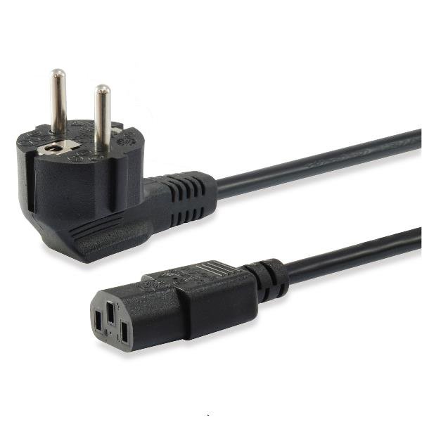 EQUIP POWER CABLE SCHUKO ANGLED / IEC 603