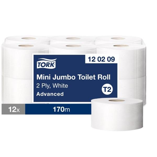 TORK CARTA IGIENICA MINI JUMBO 2 VELI 170 …