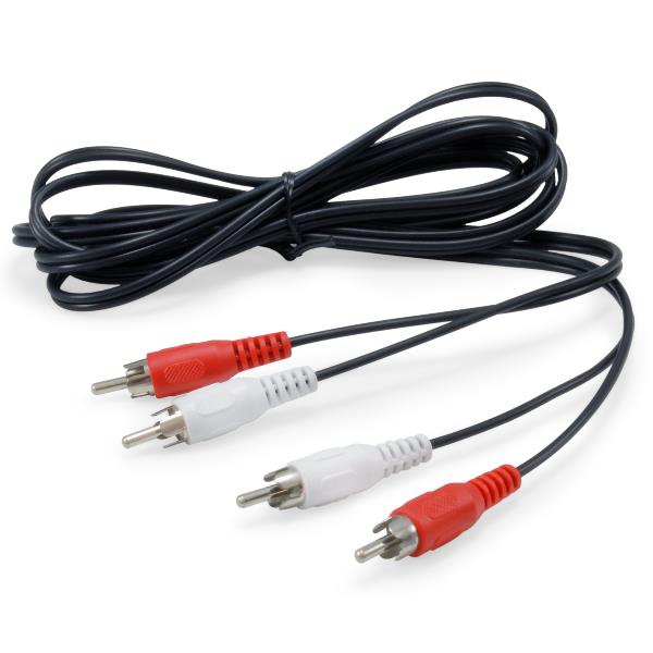EQUIP 2X RCA MALE TO MALE STEREO AUDIO …