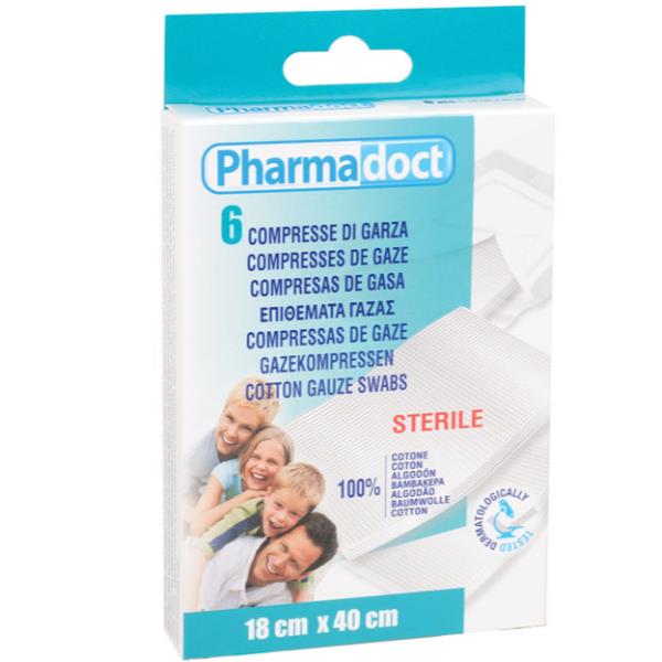 GIMA PHARMADOCT COMPRESSE DI GARZA STERILE 18X40 CM …